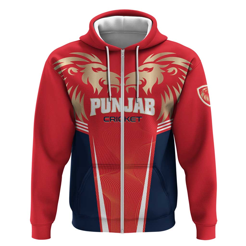 Custom Punjab 2025 Cricket Lion Kings Hoodie Jazba Hai Punjabi