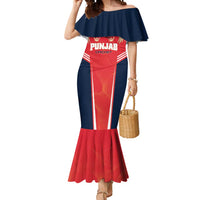 Custom Punjab 2025 Cricket Lion Kings Mermaid Dress Jazba Hai Punjabi