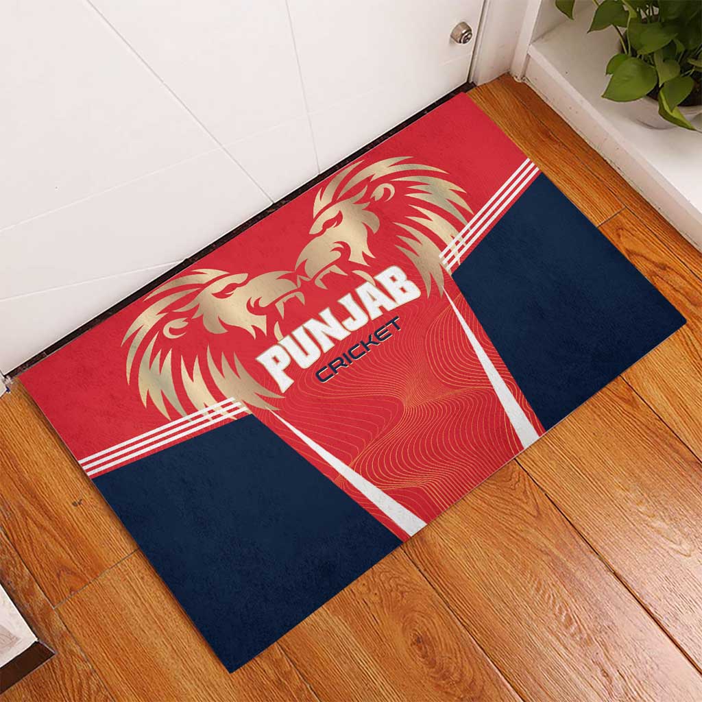 Punjab 2025 Cricket Lion Kings Rubber Doormat Jazba Hai Punjabi
