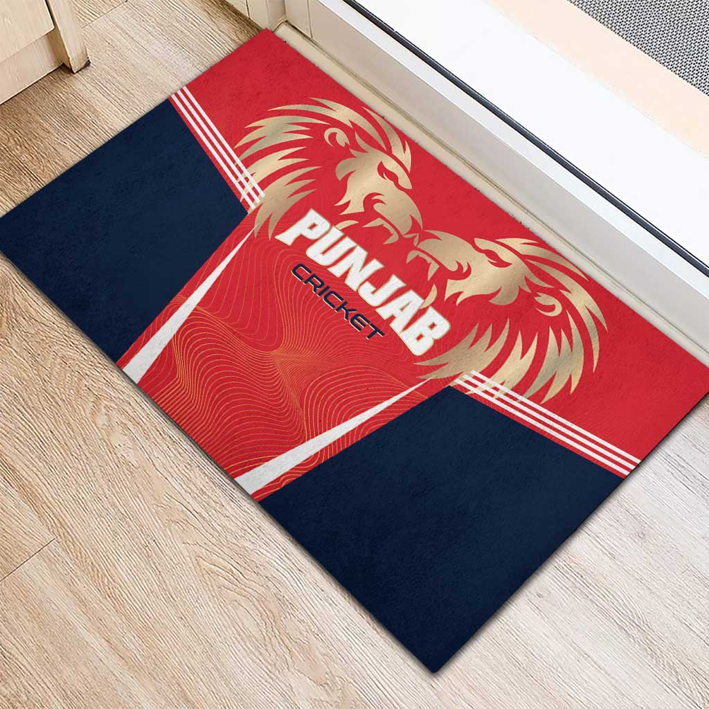 Punjab 2025 Cricket Lion Kings Rubber Doormat Jazba Hai Punjabi