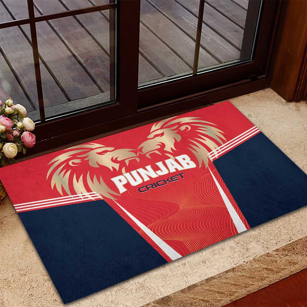 Punjab 2025 Cricket Lion Kings Rubber Doormat Jazba Hai Punjabi