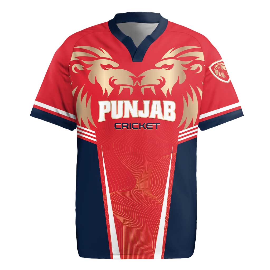 Custom Punjab 2025 Cricket Lion Kings Rugby Jersey Jazba Hai Punjabi