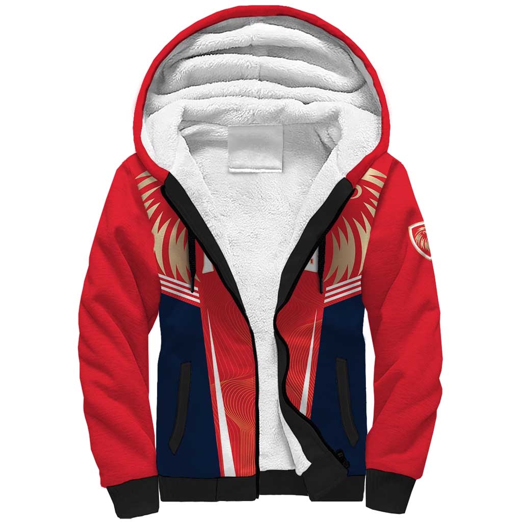 Custom Punjab 2025 Cricket Lion Kings Sherpa Hoodie Jazba Hai Punjabi
