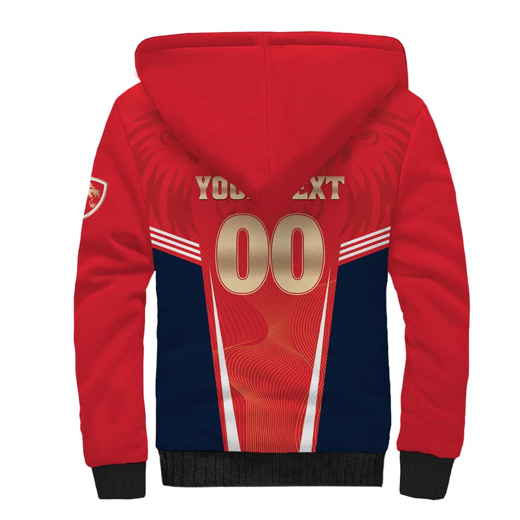 Custom Punjab 2025 Cricket Lion Kings Sherpa Hoodie Jazba Hai Punjabi