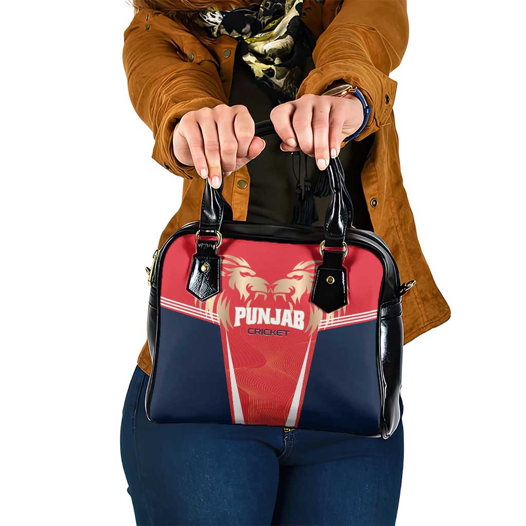 Punjab 2025 Cricket Lion Kings Shoulder Handbag Jazba Hai Punjabi