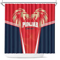 Punjab 2025 Cricket Lion Kings Shower Curtain Jazba Hai Punjabi