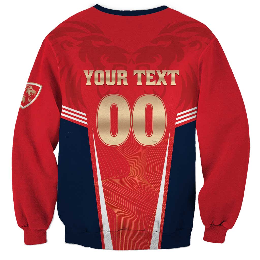 Custom Punjab 2025 Cricket Lion Kings Sweatshirt Jazba Hai Punjabi