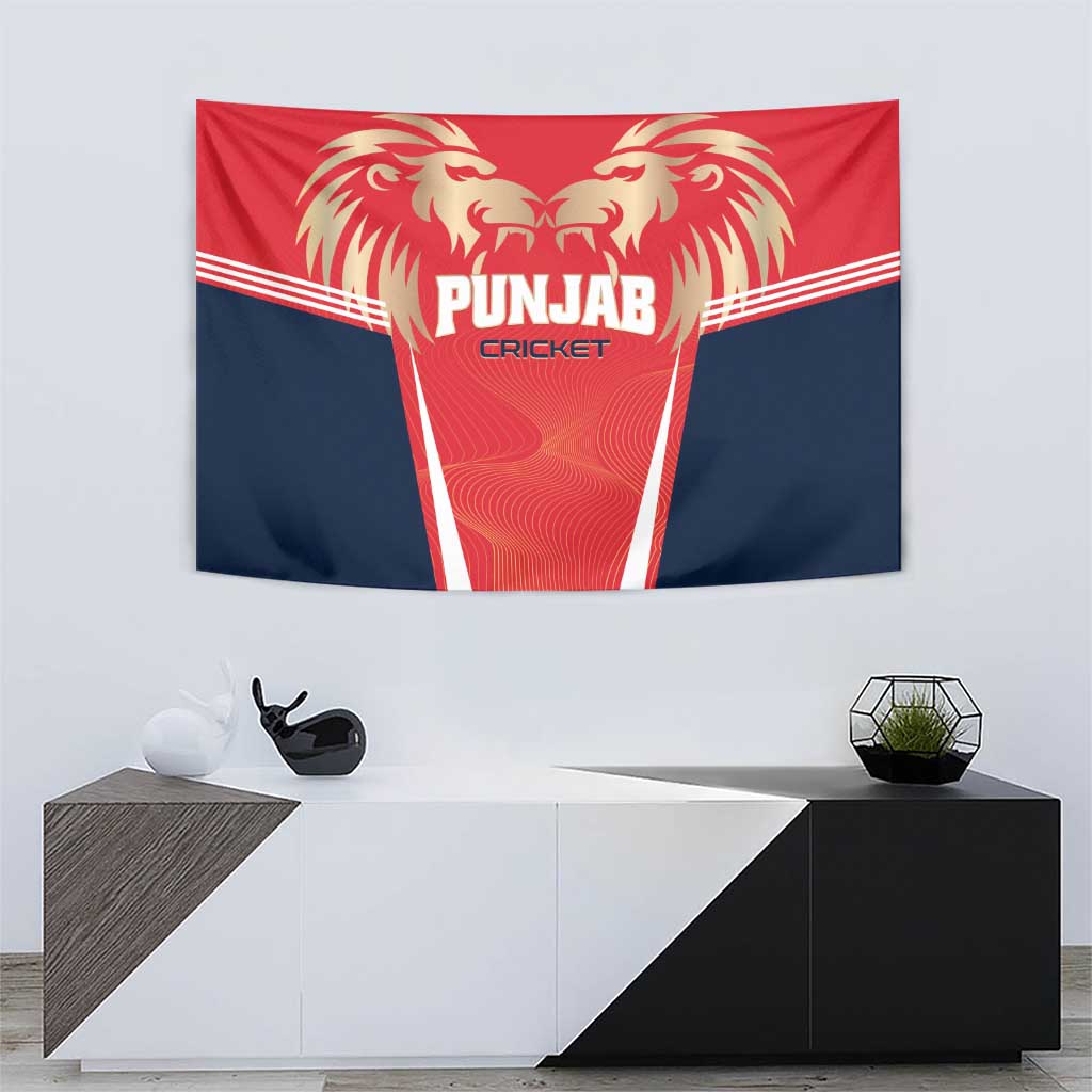 Punjab 2025 Cricket Lion Kings Tapestry Jazba Hai Punjabi