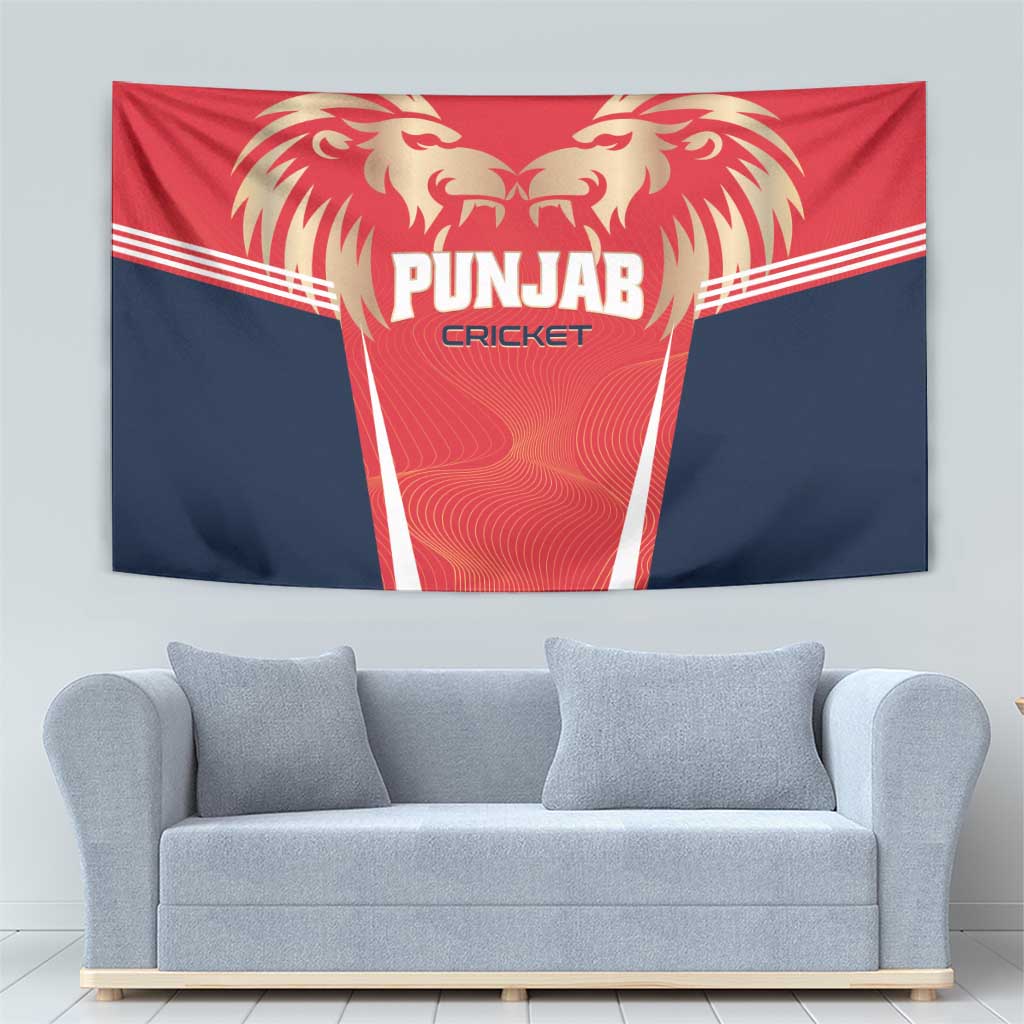 Punjab 2025 Cricket Lion Kings Tapestry Jazba Hai Punjabi