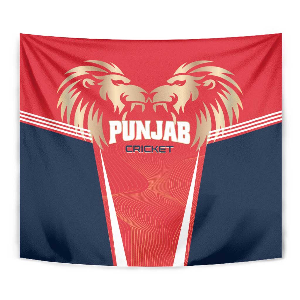 Punjab 2025 Cricket Lion Kings Tapestry Jazba Hai Punjabi