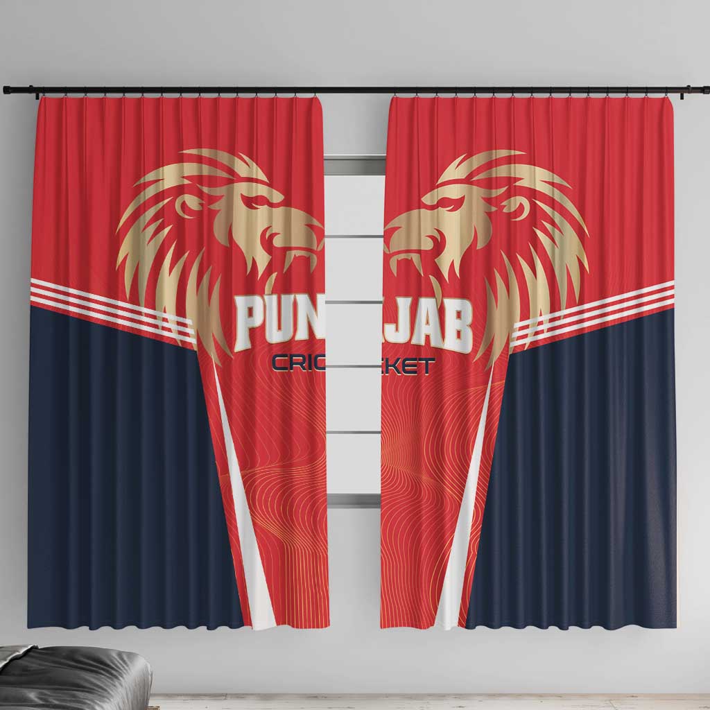 Punjab 2025 Cricket Lion Kings Window Curtain Jazba Hai Punjabi