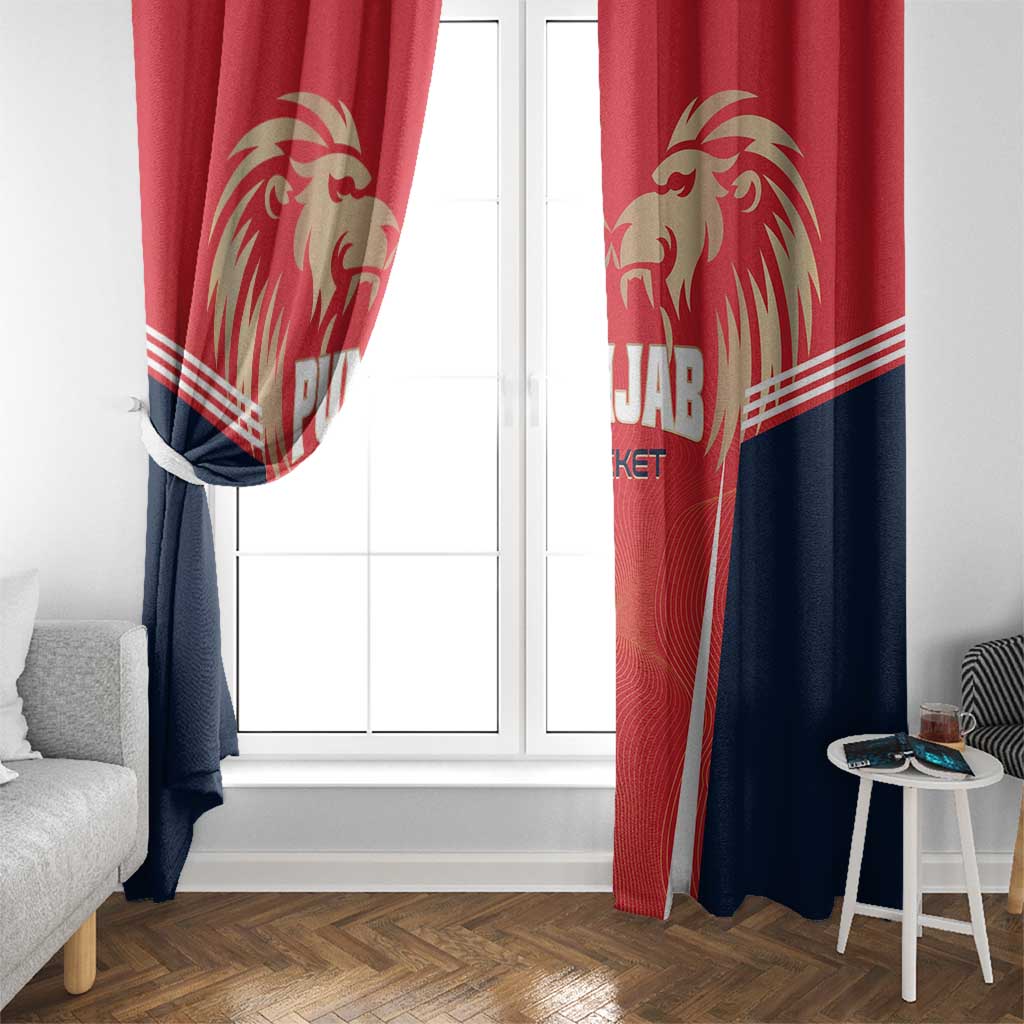 Punjab 2025 Cricket Lion Kings Window Curtain Jazba Hai Punjabi