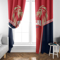Punjab 2025 Cricket Lion Kings Window Curtain Jazba Hai Punjabi