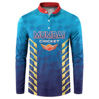 Custom Mumbai 2025 Cricket Indians Button Sweatshirt Aali Re Play Like Mumbai