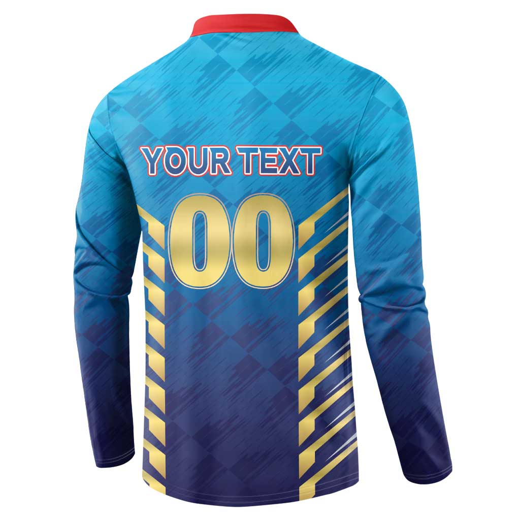 Custom Mumbai 2025 Cricket Indians Button Sweatshirt Aali Re Play Like Mumbai