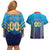 Custom Mumbai 2025 Cricket Indians Couples Matching Off Shoulder Short Dress and Hawaiian Shirt Aali Re Play Like Mumbai