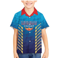 Custom Mumbai 2025 Cricket Indians Family Matching Mermaid Dress and Hawaiian Shirt Aali Re Play Like Mumbai