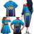 Custom Mumbai 2025 Cricket Indians Family Matching Off The Shoulder Long Sleeve Dress and Hawaiian Shirt Aali Re Play Like Mumbai