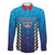 Custom Mumbai 2025 Cricket Indians Family Matching Off The Shoulder Long Sleeve Dress and Hawaiian Shirt Aali Re Play Like Mumbai