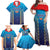 Custom Mumbai 2025 Cricket Indians Family Matching Off Shoulder Maxi Dress and Hawaiian Shirt Aali Re Play Like Mumbai