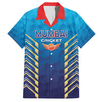 Custom Mumbai 2025 Cricket Indians Family Matching Short Sleeve Bodycon Dress and Hawaiian Shirt Aali Re Play Like Mumbai