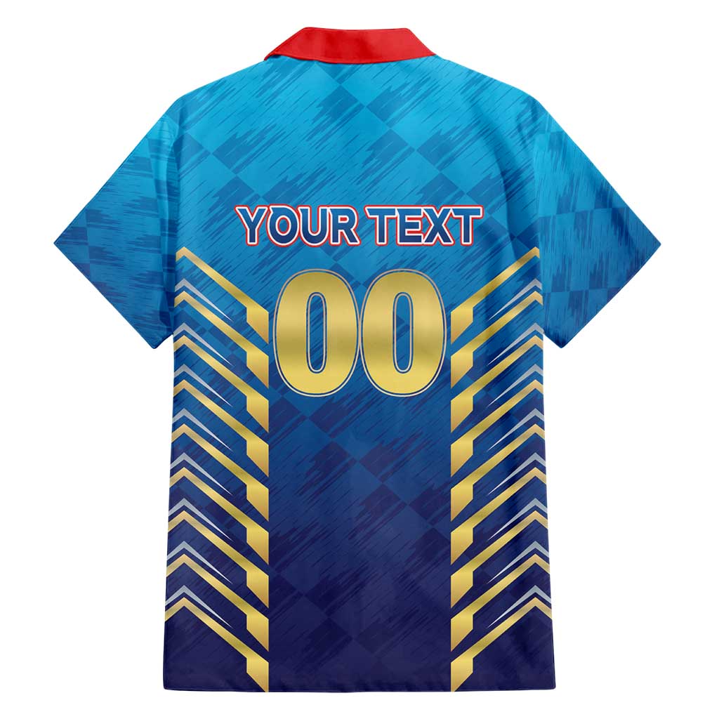 Custom Mumbai 2025 Cricket Indians Family Matching Short Sleeve Bodycon Dress and Hawaiian Shirt Aali Re Play Like Mumbai