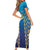 Custom Mumbai 2025 Cricket Indians Family Matching Short Sleeve Bodycon Dress and Hawaiian Shirt Aali Re Play Like Mumbai
