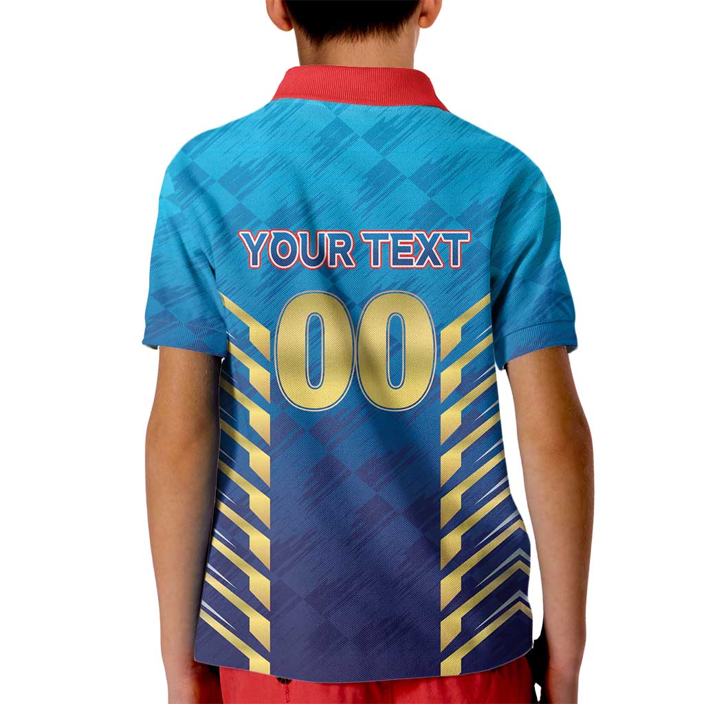 Custom Mumbai 2025 Cricket Indians Kid Polo Shirt Aali Re Play Like Mumbai