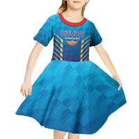 Custom Mumbai 2025 Cricket Indians Kid Short Sleeve Dress Aali Re Play Like Mumbai