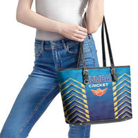 Mumbai 2025 Cricket Indians Leather Tote Bag Aali Re Play Like Mumbai