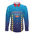 Custom Mumbai 2025 Cricket Indians Long Sleeve Button Shirt Aali Re Play Like Mumbai