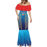 Custom Mumbai 2025 Cricket Indians Mermaid Dress Aali Re Play Like Mumbai