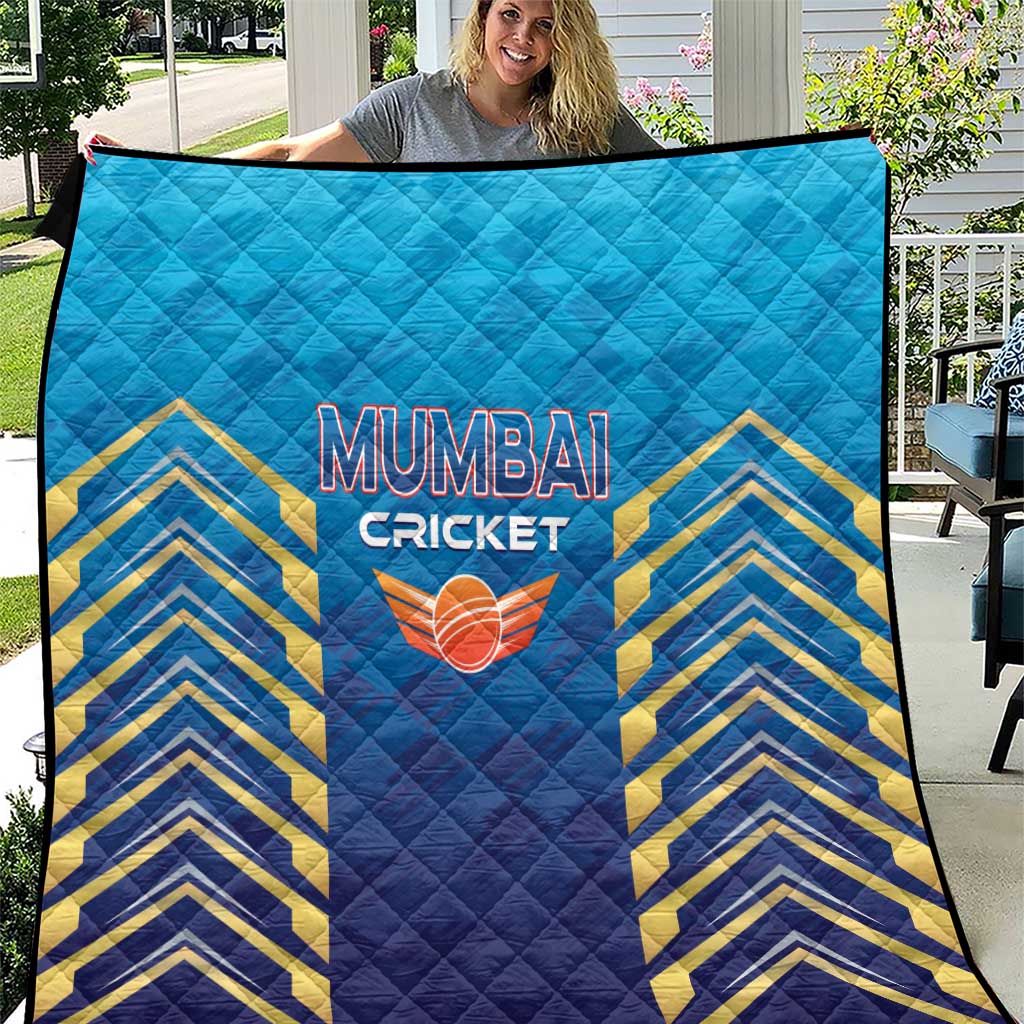Mumbai 2025 Cricket Indians Quilt Aali Re Play Like Mumbai