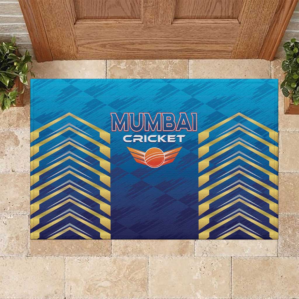 Mumbai 2025 Cricket Indians Rubber Doormat Aali Re Play Like Mumbai