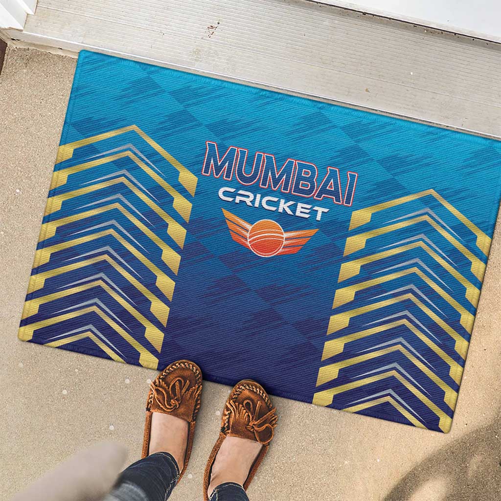 Mumbai 2025 Cricket Indians Rubber Doormat Aali Re Play Like Mumbai