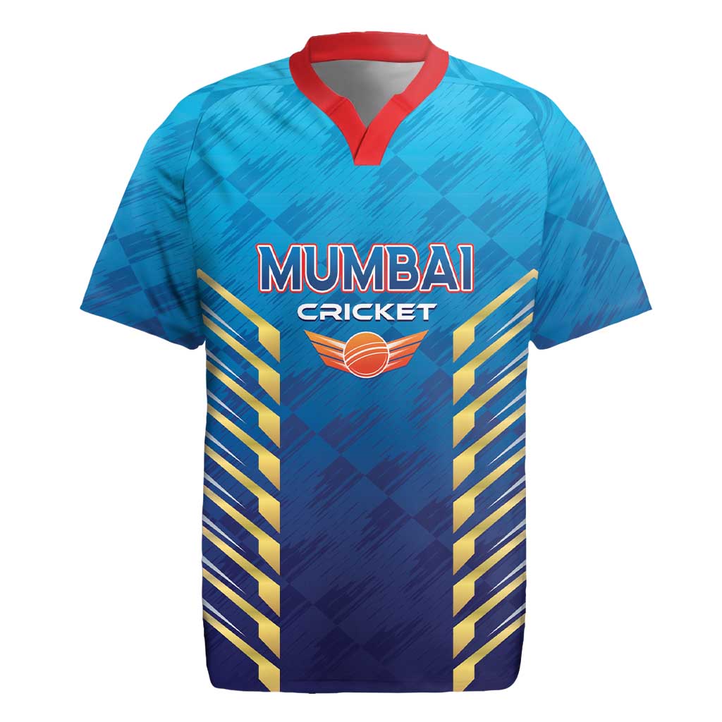 Custom Mumbai 2025 Cricket Indians Rugby Jersey Aali Re Play Like Mumbai