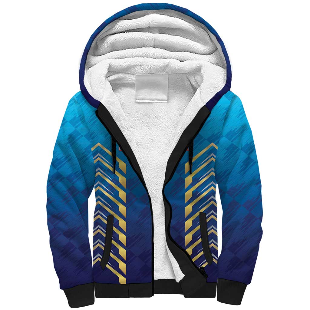 Custom Mumbai 2025 Cricket Indians Sherpa Hoodie Aali Re Play Like Mumbai