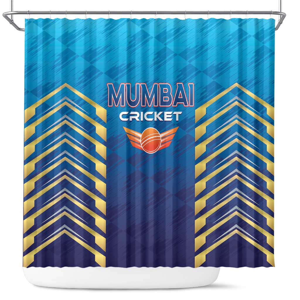 Mumbai 2025 Cricket Indians Shower Curtain Aali Re Play Like Mumbai