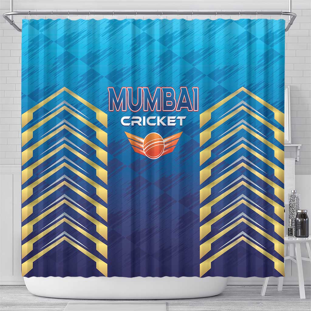 Mumbai 2025 Cricket Indians Shower Curtain Aali Re Play Like Mumbai