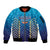 Custom Mumbai 2025 Cricket Indians Sleeve Zip Bomber Jacket Aali Re Play Like Mumbai
