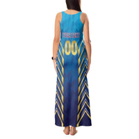 Custom Mumbai 2025 Cricket Indians Tank Maxi Dress Aali Re Play Like Mumbai