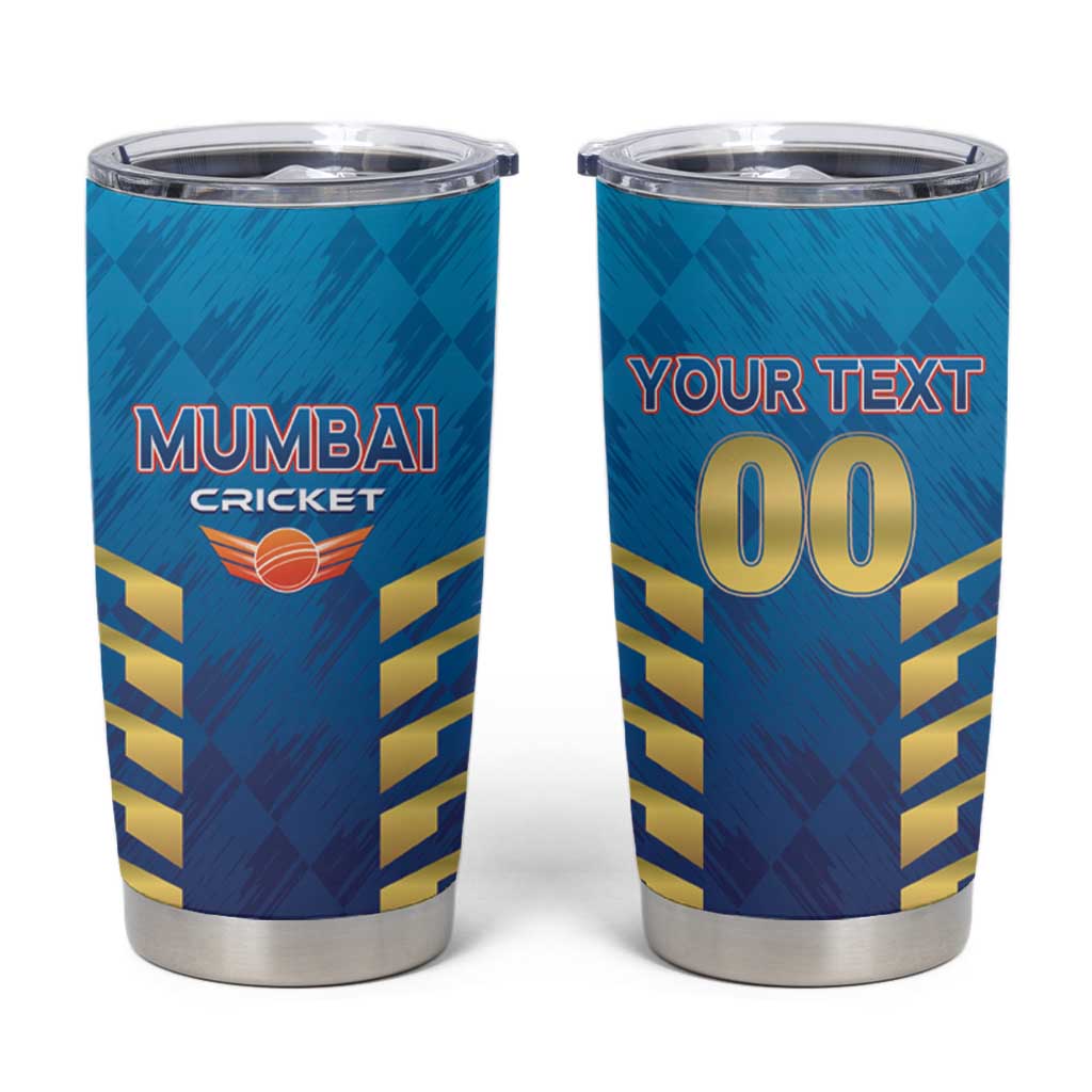 Custom Mumbai 2025 Cricket Indians Tumbler Cup Aali Re Play Like Mumbai