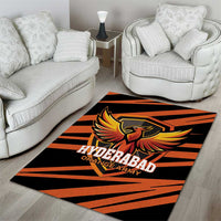 Hyderabad 2025 Cricket Sunrisers Area Rug Orange Army Play With Fire