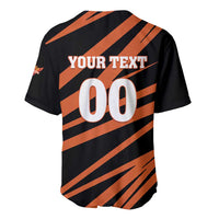 Custom Hyderabad 2025 Cricket Sunrisers Baseball Jersey Orange Army Play With Fire