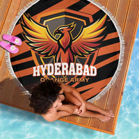 Hyderabad 2025 Cricket Sunrisers Beach Blanket Orange Army Play With Fire