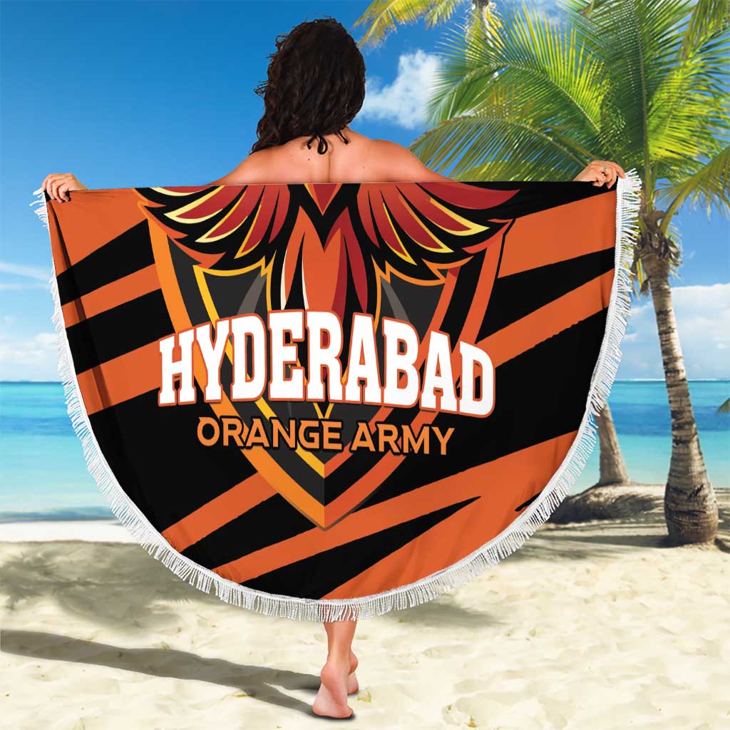 Hyderabad 2025 Cricket Sunrisers Beach Blanket Orange Army Play With Fire