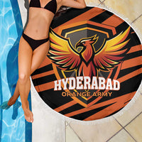 Hyderabad 2025 Cricket Sunrisers Beach Blanket Orange Army Play With Fire