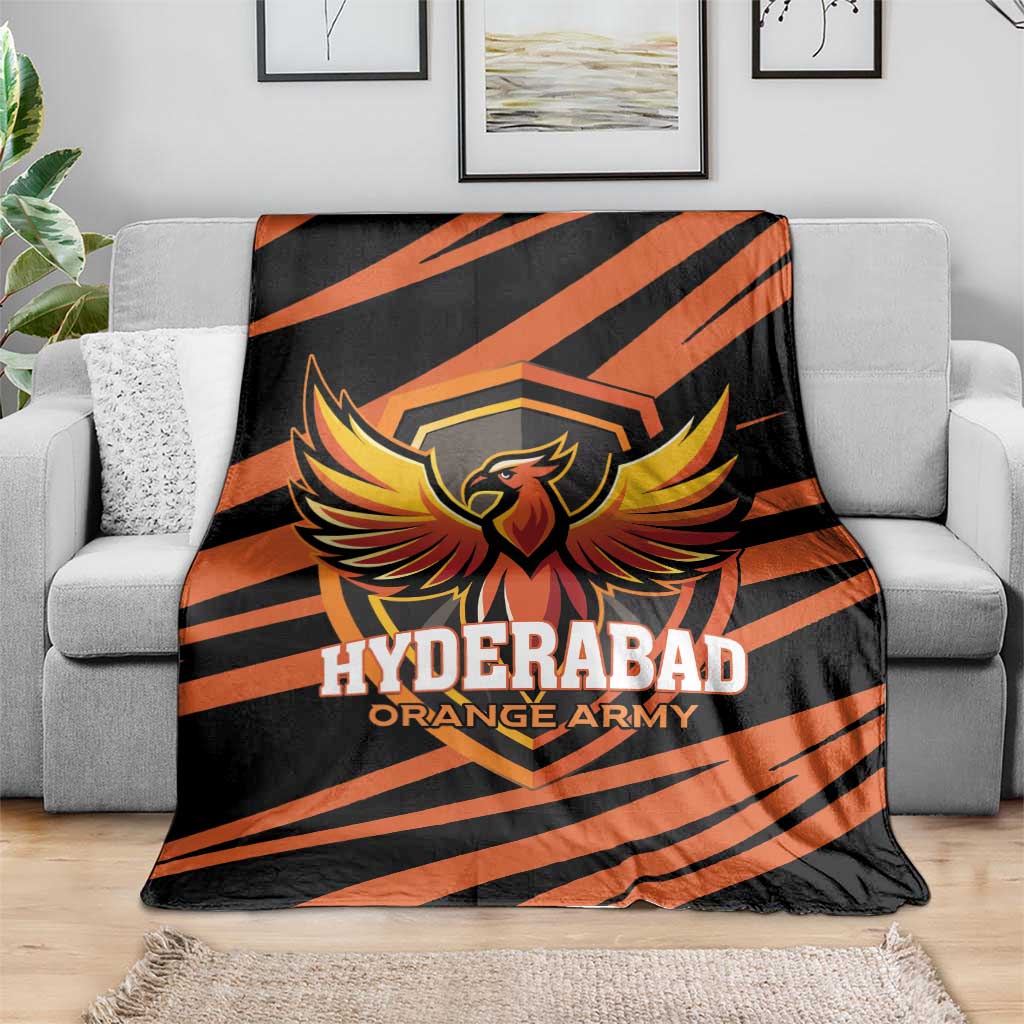 Hyderabad 2025 Cricket Sunrisers Blanket Orange Army Play With Fire