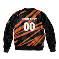 Custom Hyderabad 2025 Cricket Sunrisers Bomber Jacket Orange Army Play With Fire