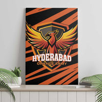 Hyderabad 2025 Cricket Sunrisers Canvas Wall Art Orange Army Play With Fire